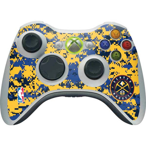 NBA Denver Nuggets Digi Camo Xbox 360 Wireless Controller Skin