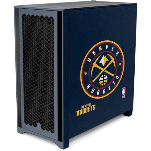 NBA Denver Nuggets Distressed Corsair 4000D Tempered Glass Mid-Tower ATX Case Skin