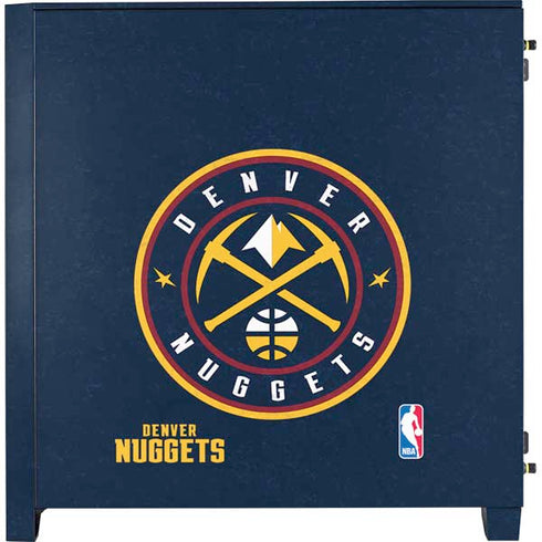 NBA Denver Nuggets Distressed Corsair 4000D Tempered Glass Mid-Tower ATX Case Skin