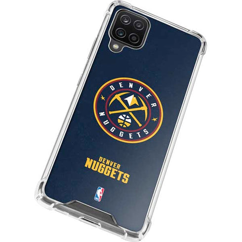 NBA Denver Nuggets Distressed Galaxy A12 Clear Case