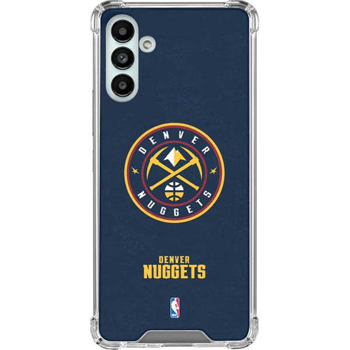 NBA Denver Nuggets Distressed Galaxy A13 5G Clear Case