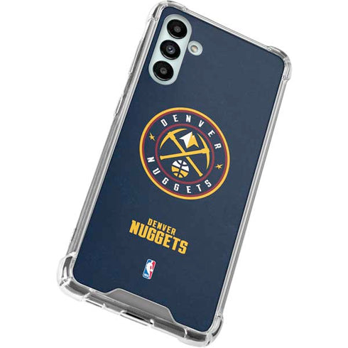 NBA Denver Nuggets Distressed Galaxy A13 5G Clear Case