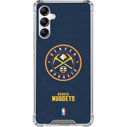 NBA Denver Nuggets Distressed Galaxy A14 5G Clear Case