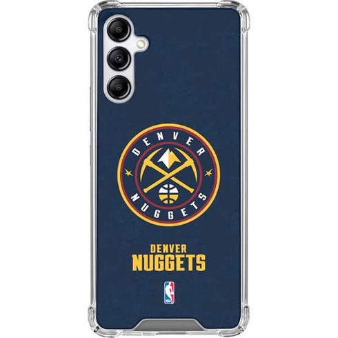 NBA Denver Nuggets Distressed Galaxy A15 5G Clear Case