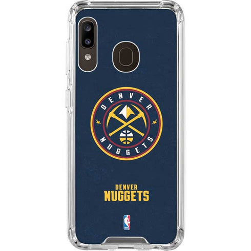 NBA Denver Nuggets Distressed Galaxy A30 Clear Case