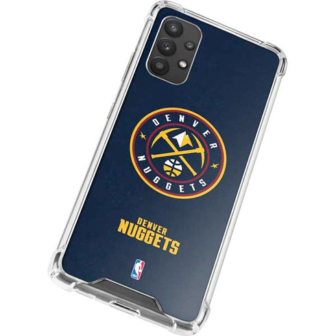 NBA Denver Nuggets Distressed Galaxy A32 5G Clear Case