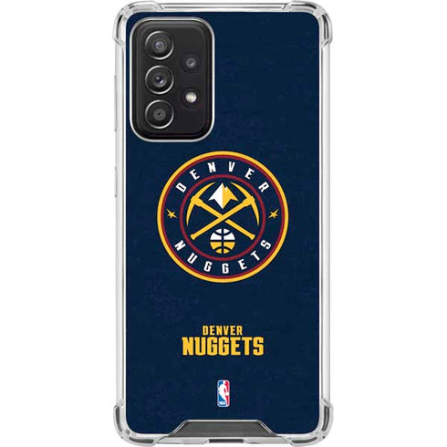 NBA Denver Nuggets Distressed Galaxy A52 5G Clear Case