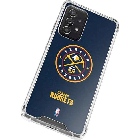 NBA Denver Nuggets Distressed Galaxy A52 5G Clear Case