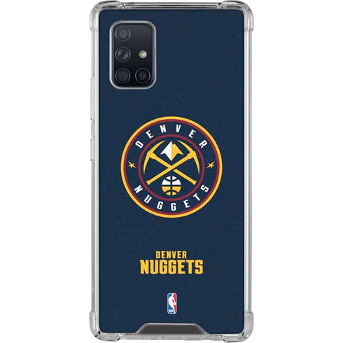 NBA Denver Nuggets Distressed Galaxy A71 5G Clear Case
