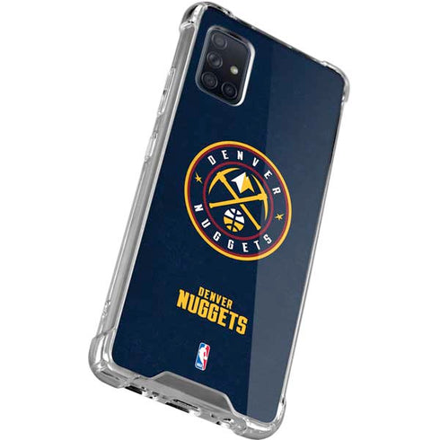 NBA Denver Nuggets Distressed Galaxy A71 5G Clear Case