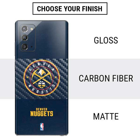 NBA Denver Nuggets Distressed Galaxy Note20 5G Skin