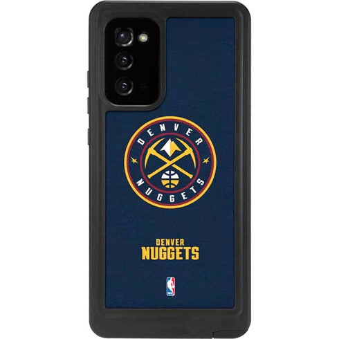NBA Denver Nuggets Distressed Galaxy Note20 5G Waterproof Case
