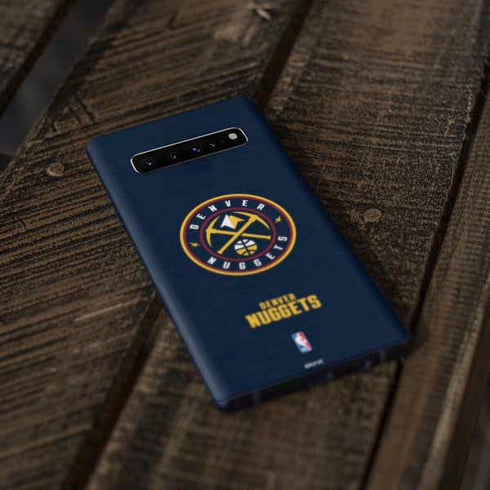 NBA Denver Nuggets Distressed Galaxy S10 Skin