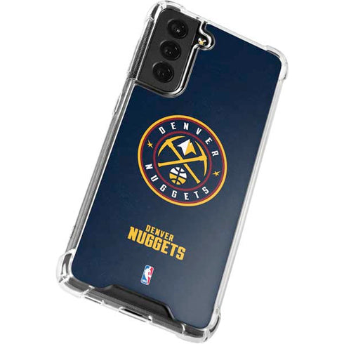 NBA Denver Nuggets Distressed Galaxy S21 FE Clear Case