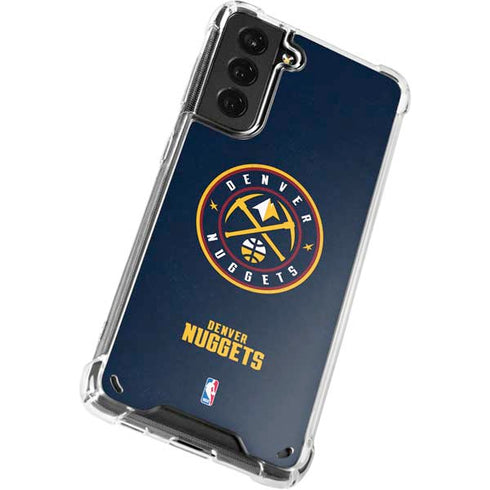 NBA Denver Nuggets Distressed Galaxy S21 Plus 5G Clear Case