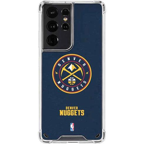 NBA Denver Nuggets Distressed Galaxy S21 Ultra 5G Clear Case
