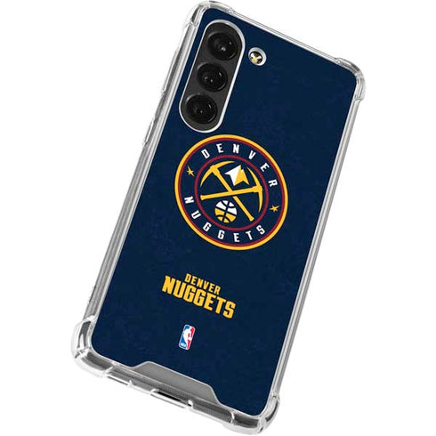 NBA Denver Nuggets Distressed Galaxy S23 Clear Case
