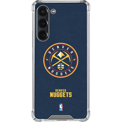 NBA Denver Nuggets Distressed Galaxy S23 Plus Clear Case