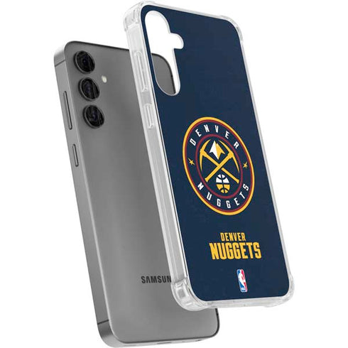 NBA Denver Nuggets Distressed Galaxy S24 Plus Clear Case