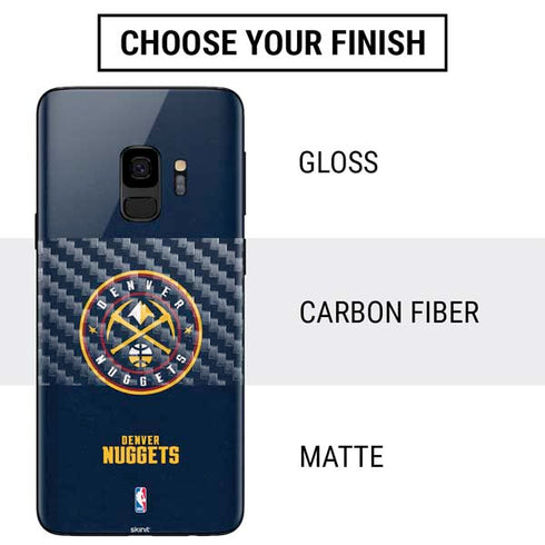 NBA Denver Nuggets Distressed Galaxy S9 Skin