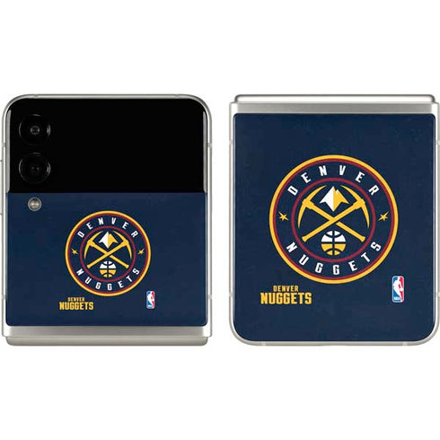 NBA Denver Nuggets Distressed Galaxy Z Flip3 5G Skin