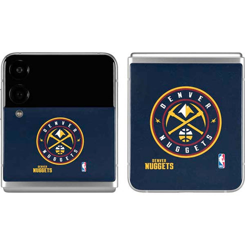 NBA Denver Nuggets Distressed Galaxy Z Flip4 5G Skin