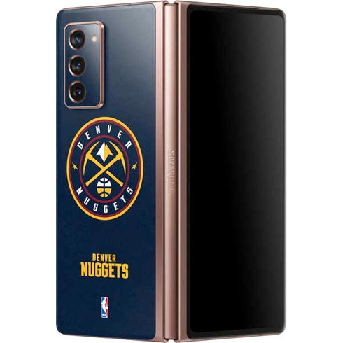 NBA Denver Nuggets Distressed Galaxy Z Fold2 5G Skin