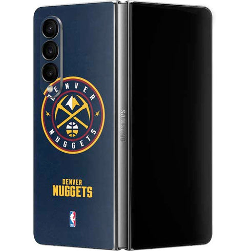 NBA Denver Nuggets Distressed Galaxy Z Fold4 5G Skin
