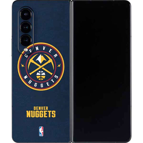 NBA Denver Nuggets Distressed Galaxy Z Fold4 5G Skin
