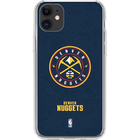 NBA Denver Nuggets Distressed iPhone 11 Clear Case