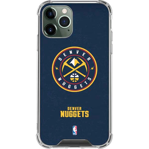 NBA Denver Nuggets Distressed iPhone 11 Pro Max Clear Case