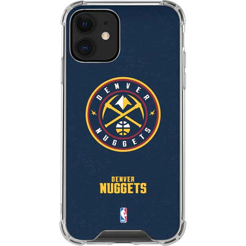 NBA Denver Nuggets Distressed iPhone 12 Clear Case