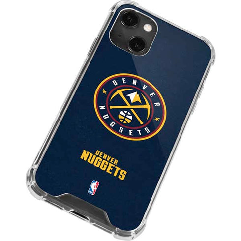 NBA Denver Nuggets Distressed iPhone 13 Mini Clear Case