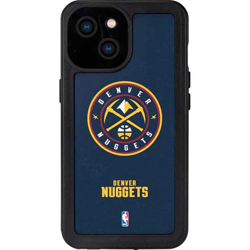 NBA Denver Nuggets Distressed iPhone 13 Mini Waterproof Case
