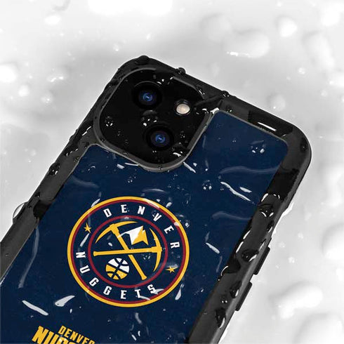 NBA Denver Nuggets Distressed iPhone 13 Mini Waterproof Case