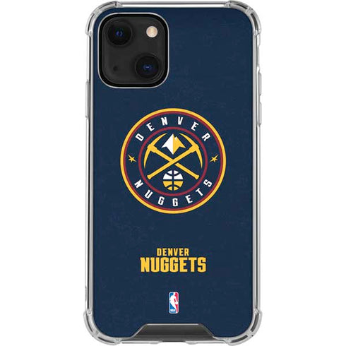 NBA Denver Nuggets Distressed iPhone 14 Clear Case