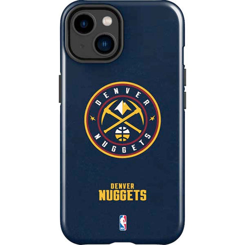 NBA Denver Nuggets Distressed iPhone 15 Plus Impact Case