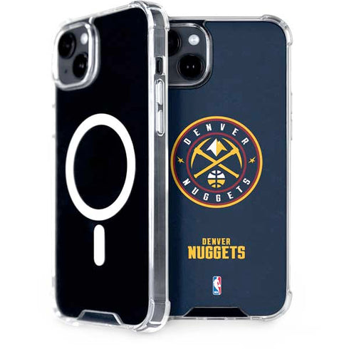 NBA Denver Nuggets Distressed iPhone 15 Plus MagSafe Case