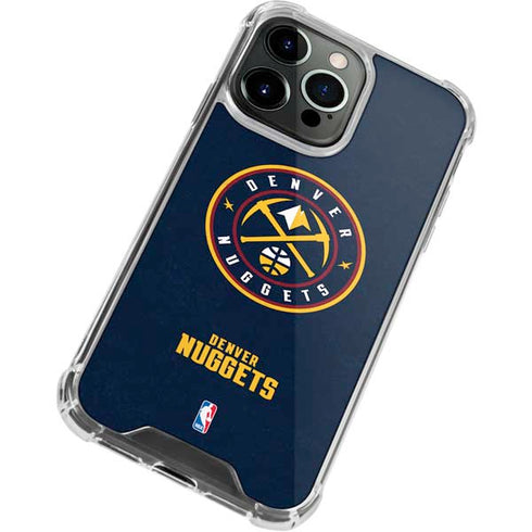 NBA Denver Nuggets Distressed iPhone 14 Pro Clear Case