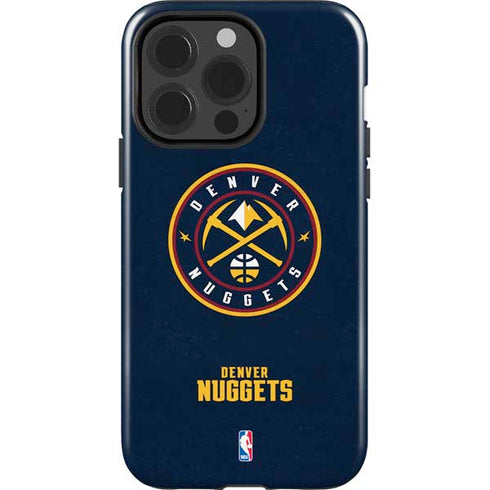 NBA Denver Nuggets Distressed iPhone 15 Pro Impact Case