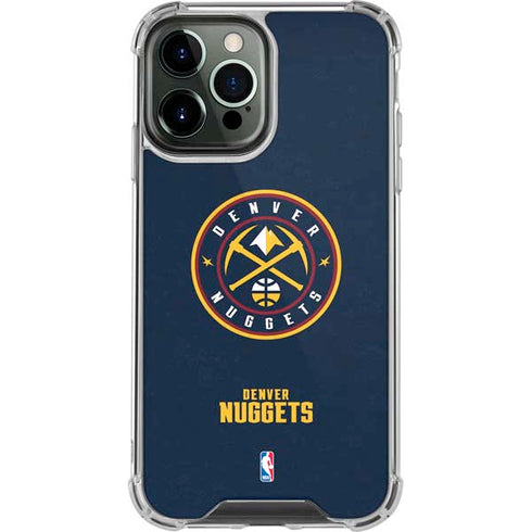 NBA Denver Nuggets Distressed iPhone 14 Pro Max Clear Case