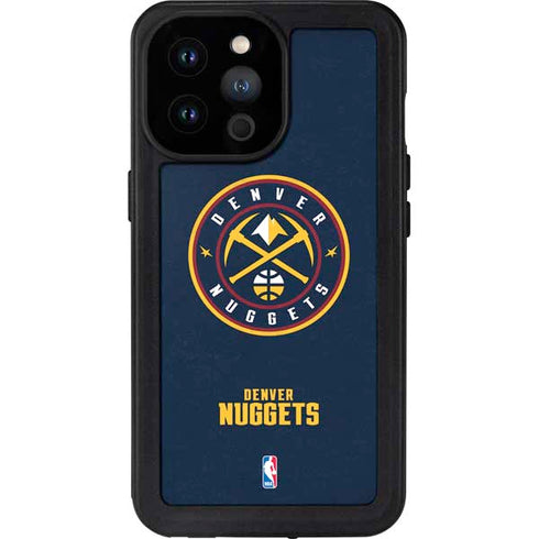 NBA Denver Nuggets Distressed iPhone 14 Pro Max Waterproof Case