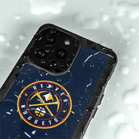 NBA Denver Nuggets Distressed iPhone 14 Pro Max Waterproof Case