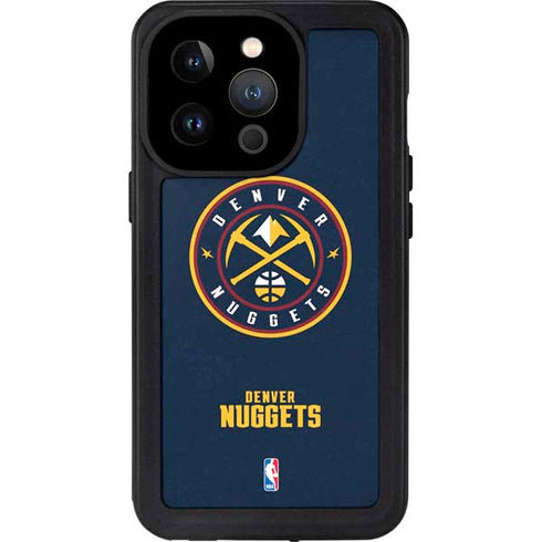 NBA Denver Nuggets Distressed iPhone 14 Pro Waterproof Case