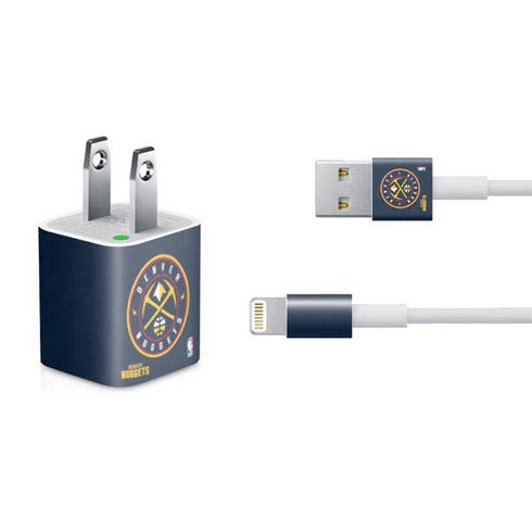 NBA Denver Nuggets Distressed iPhone Charger (5W USB) Skin