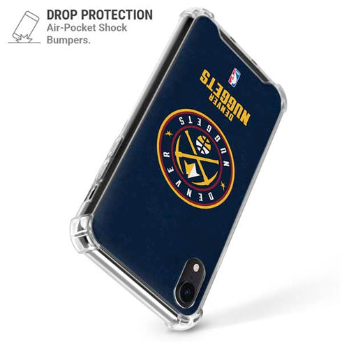 NBA Denver Nuggets Distressed iPhone XR Clear Case