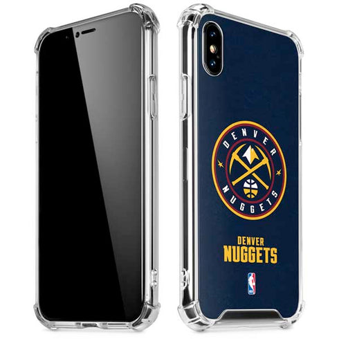 NBA Denver Nuggets Distressed iPhone XS Max Clear Case