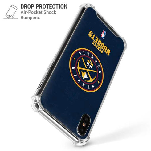 NBA Denver Nuggets Distressed iPhone XS Max Clear Case