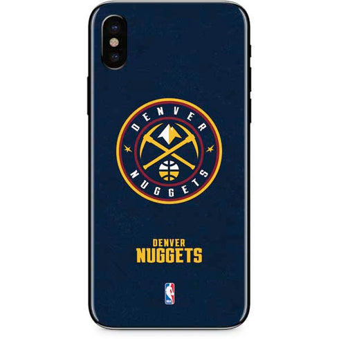 NBA Denver Nuggets Distressed iPhone XS Skin