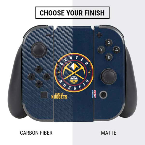 NBA Denver Nuggets Distressed Nintendo Switch Bundle Skin